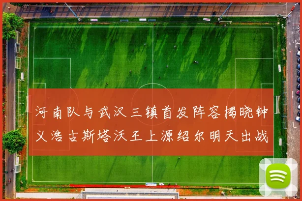 河南队与武汉三镇首发阵容揭晓钟义浩古斯塔沃王上源绍尔明天出战